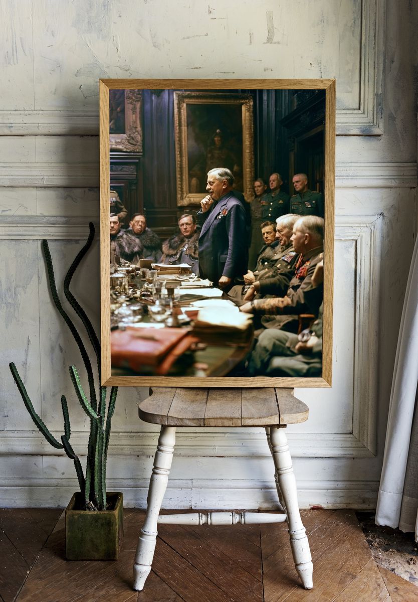 War Room Council Scene Print. — room view 1