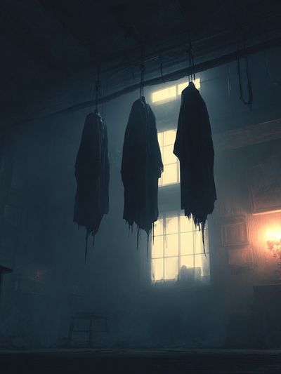 Haunted Attic Interior Horror Print. poster print