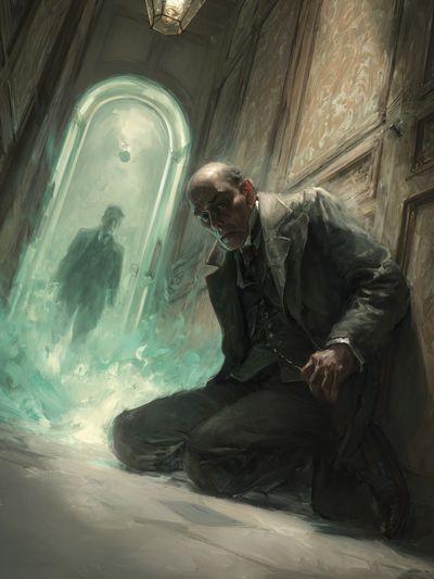 Haunted Corridor Horror Print.