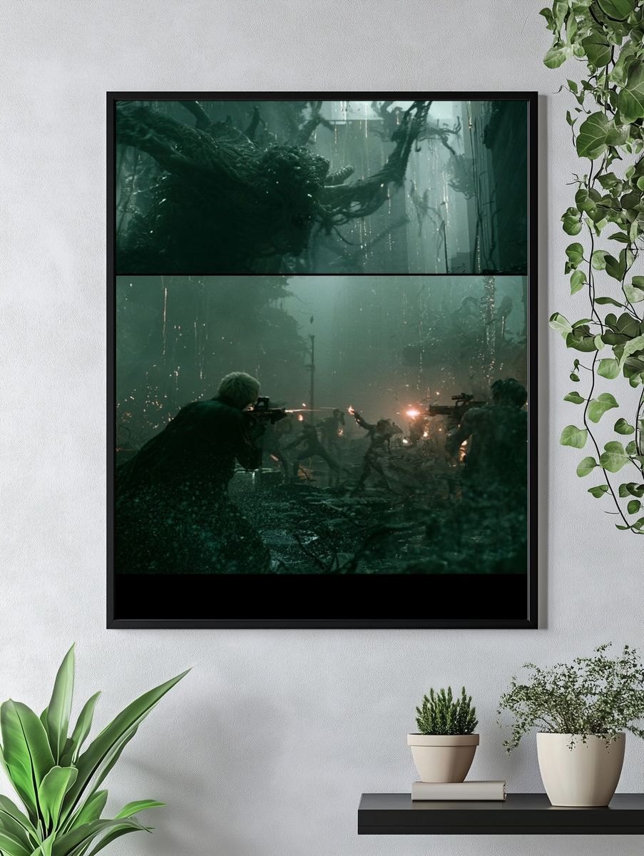 Sci-Fi Battle Scene Poster. — room view 4