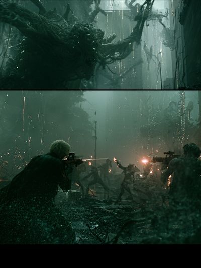 Sci-Fi Battle Scene Poster.