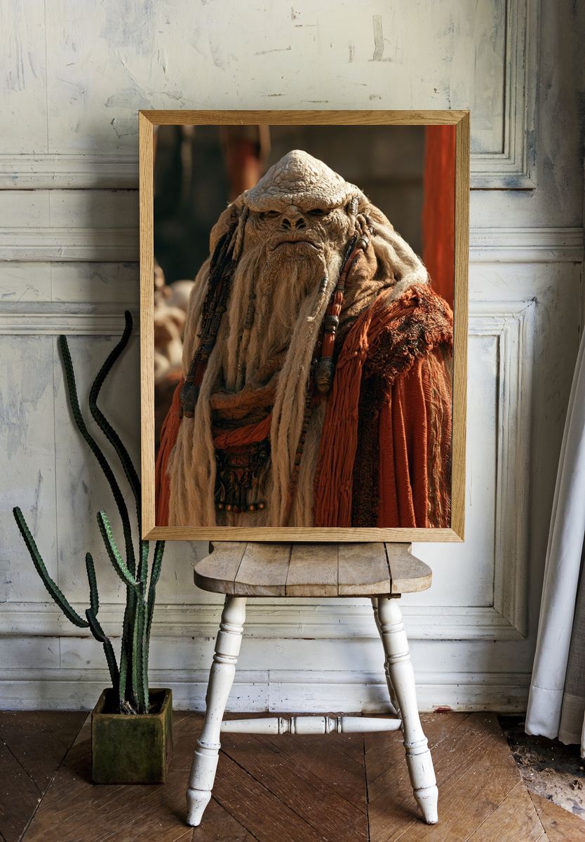 Mystic Alien Elder Portrait Poster. — room view 1