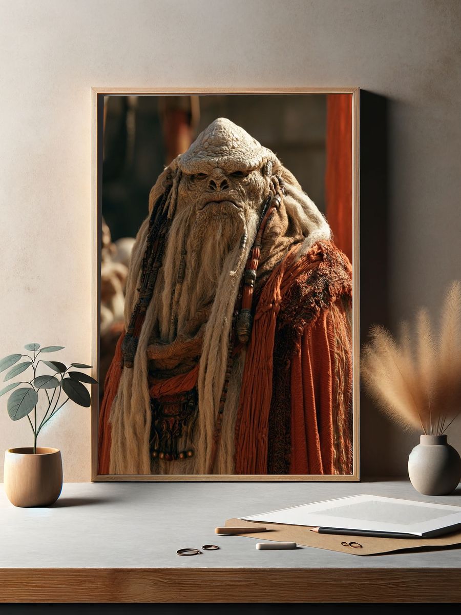 Mystic Alien Elder Portrait Poster. — room view 2