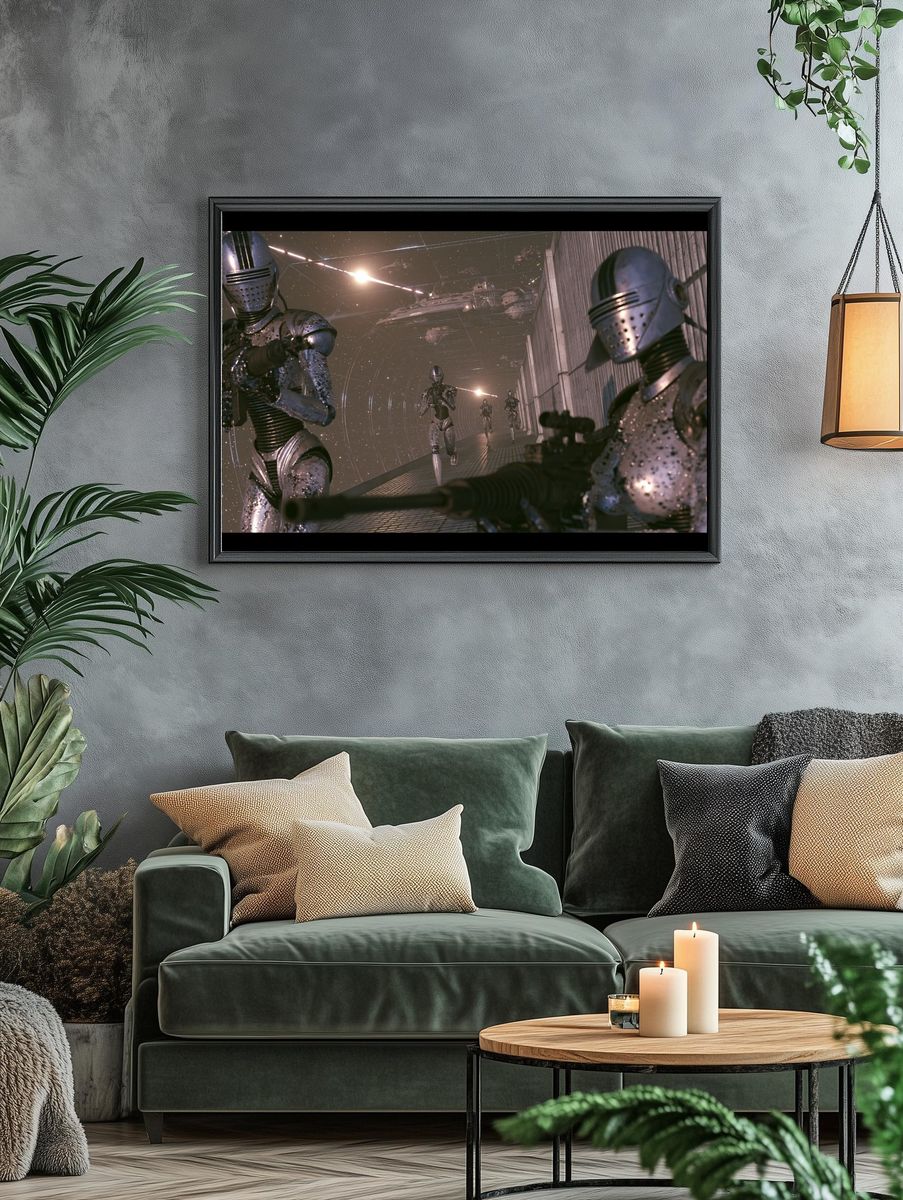 Sci-Fi Robot Corridor Poster. — room view 4