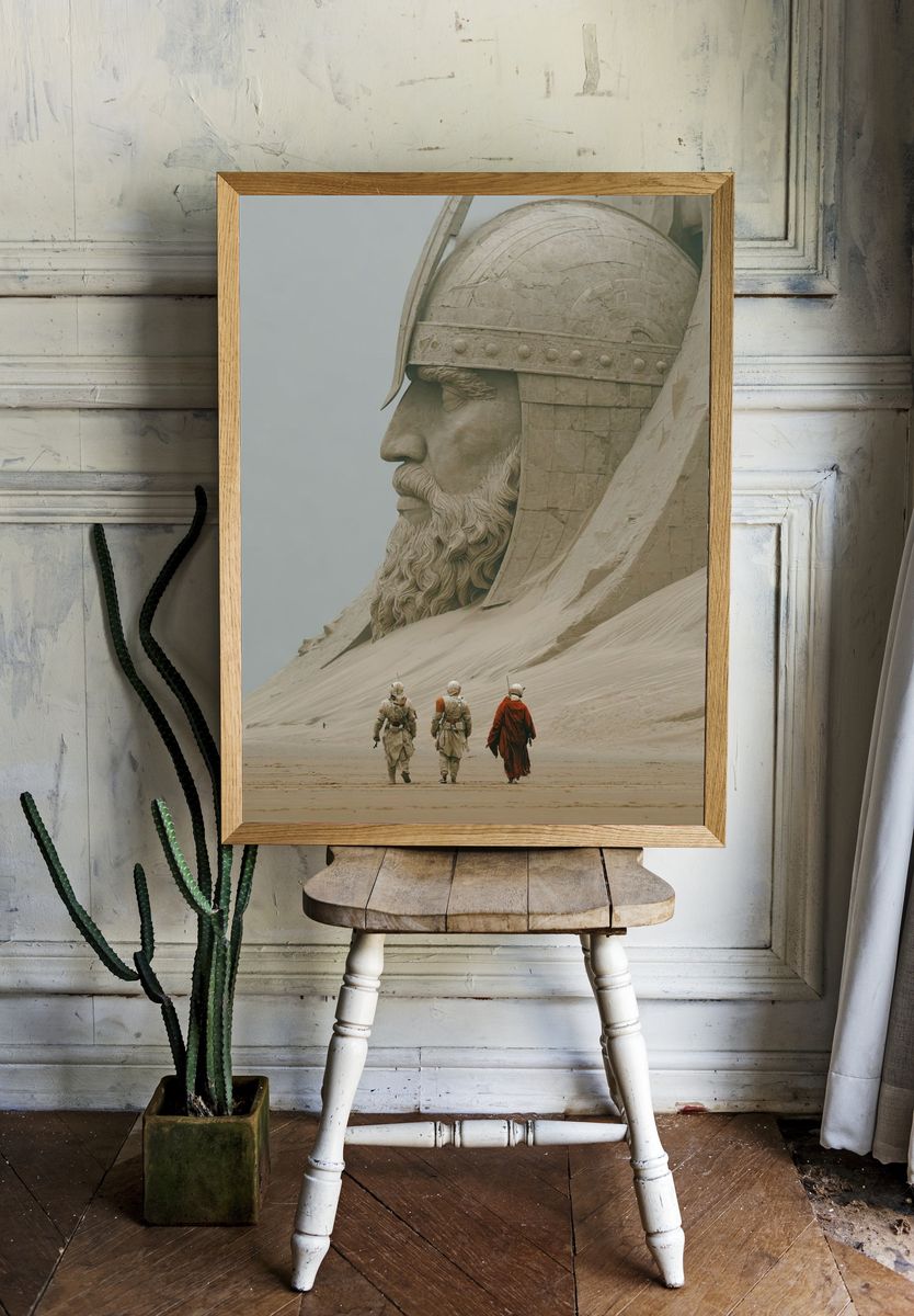 Desert Giant Sci-Fi Poster. — room view 1