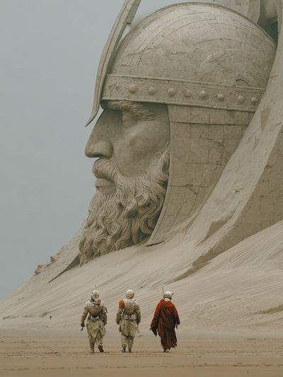 Desert Giant Sci-Fi Poster.