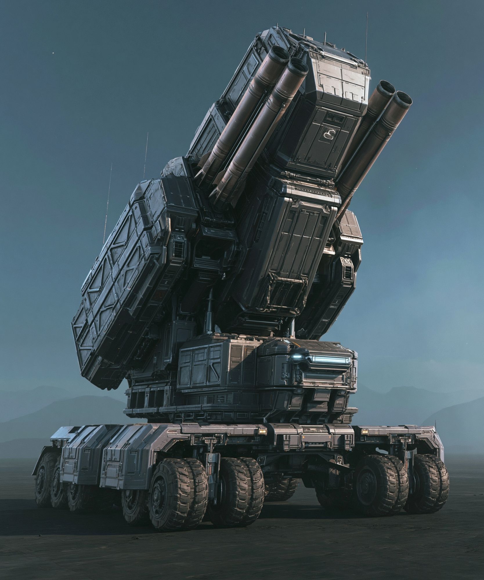 Sci-Fi Missile Carrier Poster. poster detail