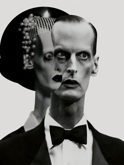 Frankenstein Portrait Typography Print. poster
