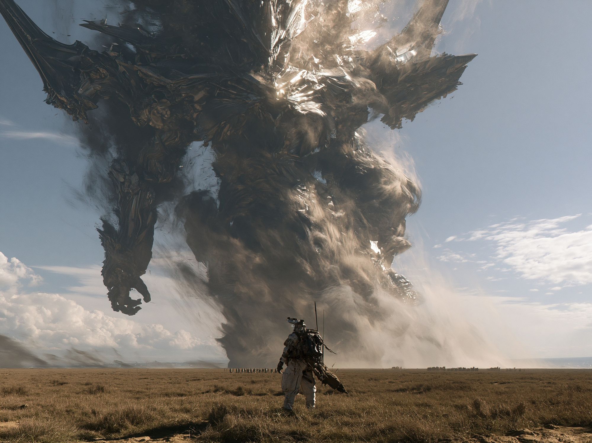 Colossal Sci-Fi Battle Print. poster — movies art