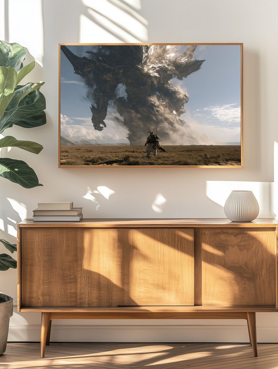 Colossal Sci-Fi Battle Print. — room view 3