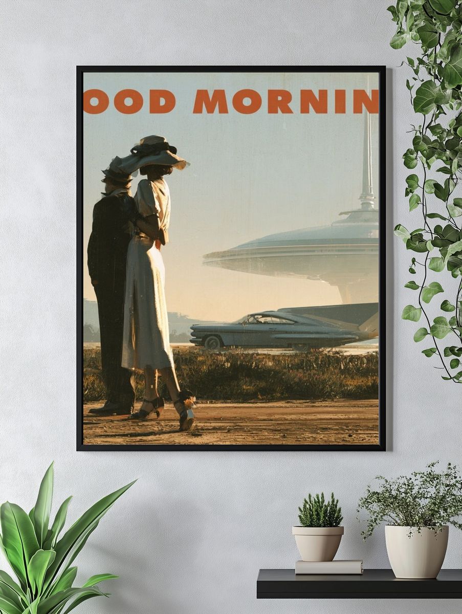 Good Morning Retro Sci-Fi Print. — room view 4