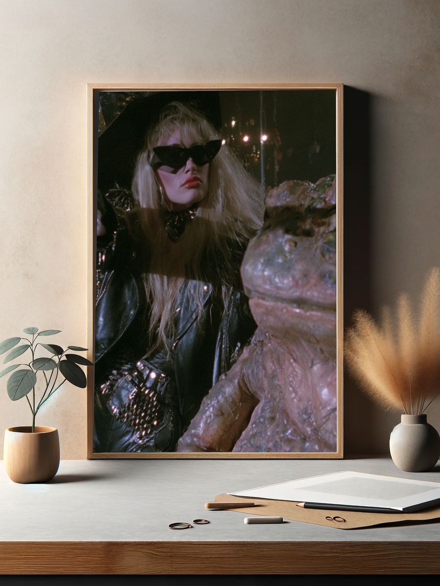 Gothic Femme and Frog — Movie Print. — room view 2