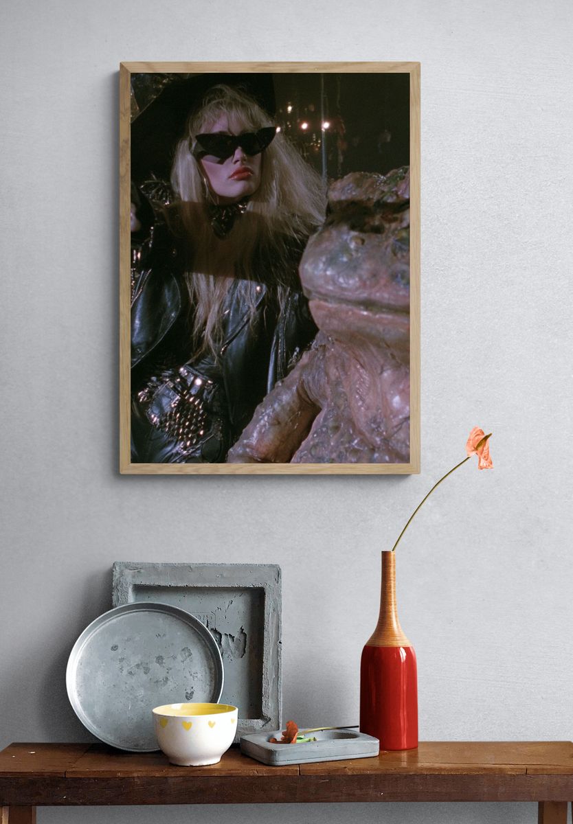 Gothic Femme and Frog — Movie Print. — room view 3