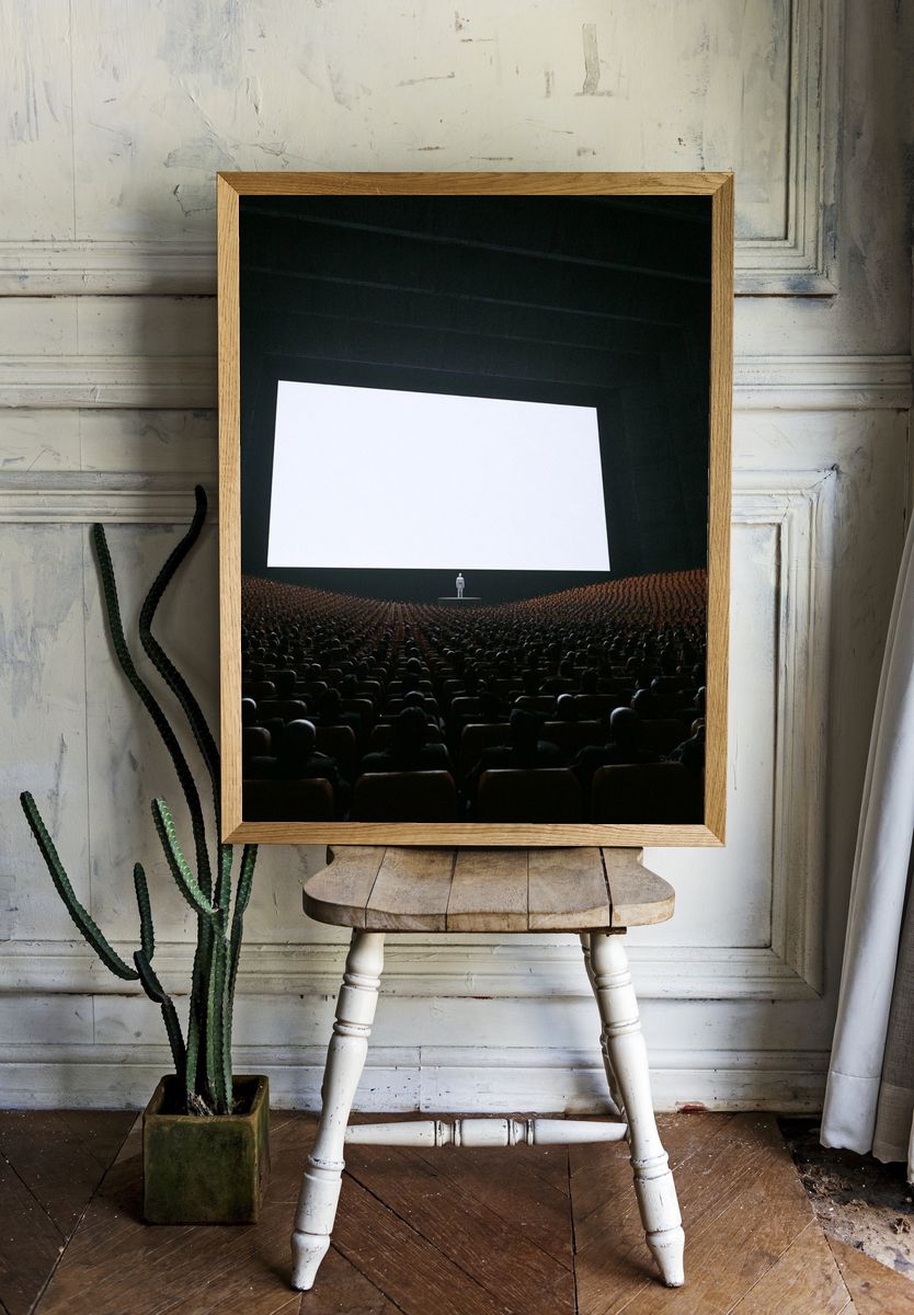 Cinematic Theater Screen Poster. — room view 1