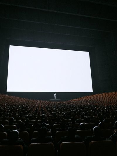 Cinematic Theater Screen Poster. poster