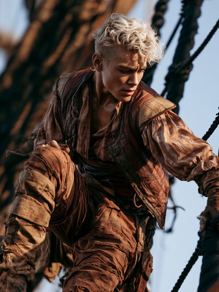 Fantasy Pirate Climber Poster. poster detail