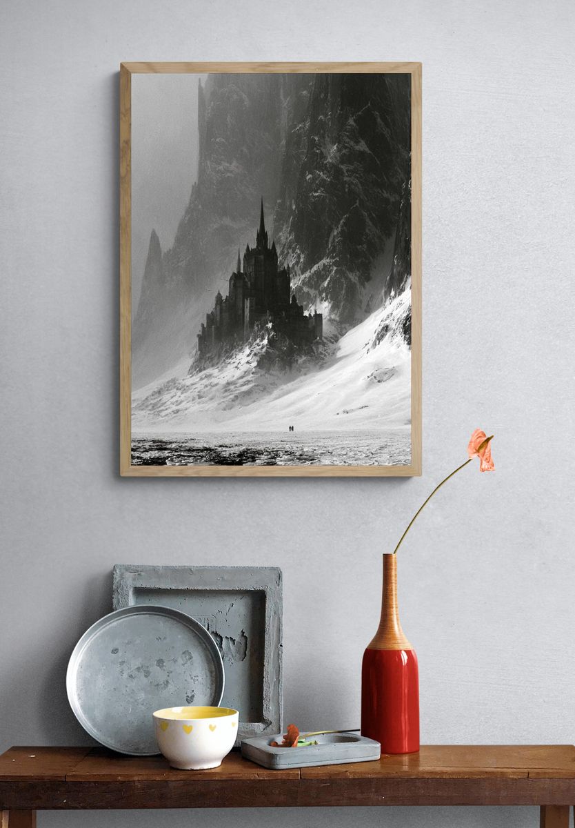 Snowbound Castle — Fantasy Print. — room view 3