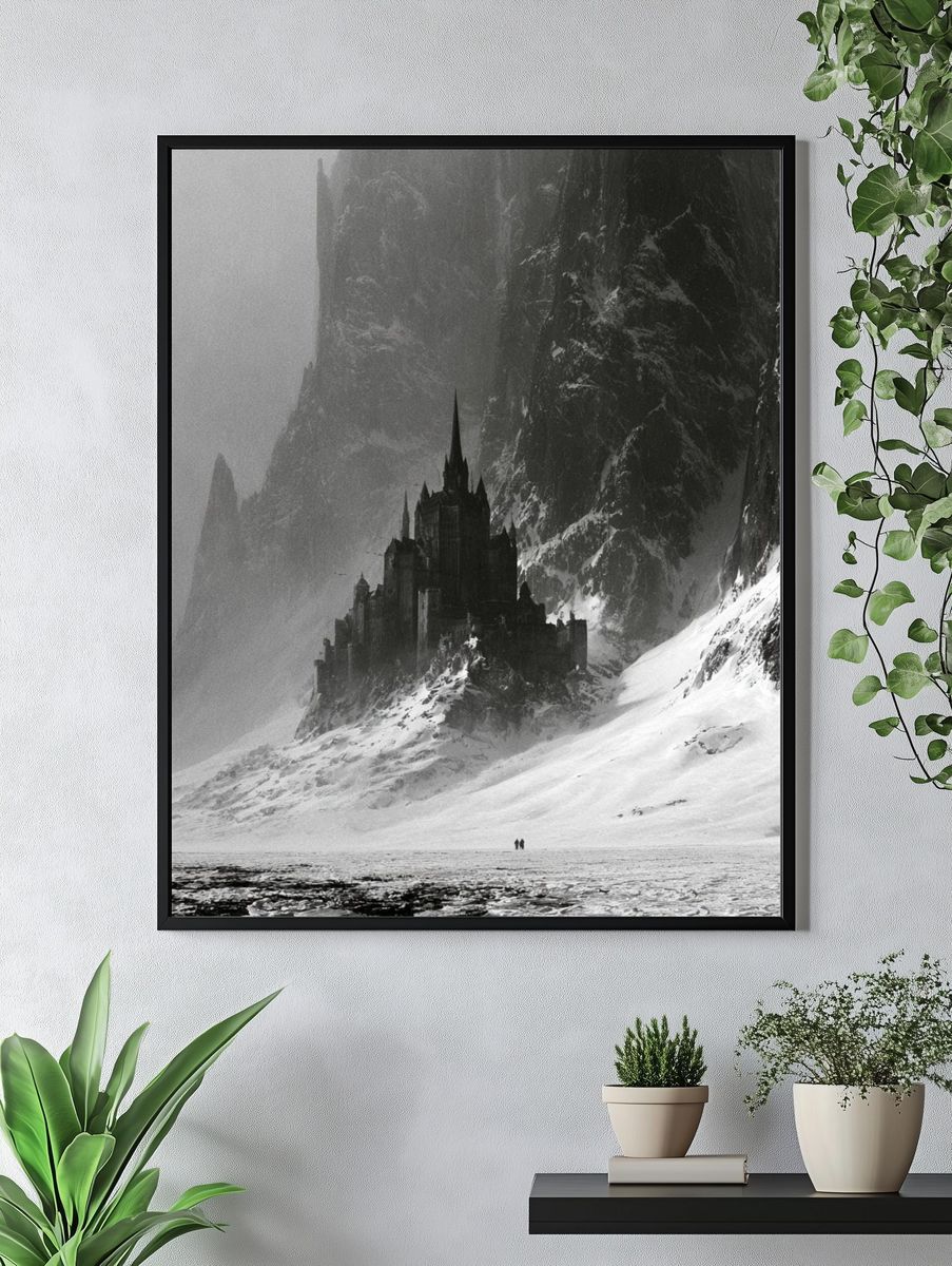 Snowbound Castle — Fantasy Print. — room view 4