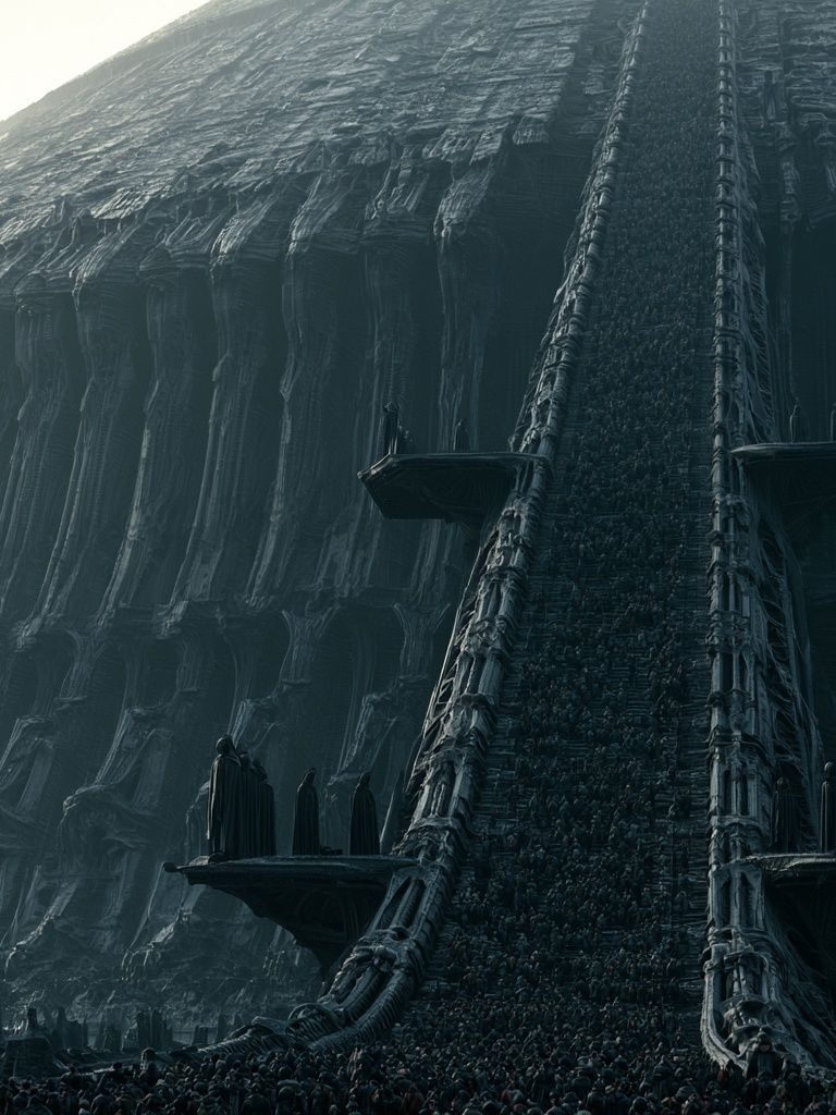 Dark Sci-Fi Citadel Poster. poster detail