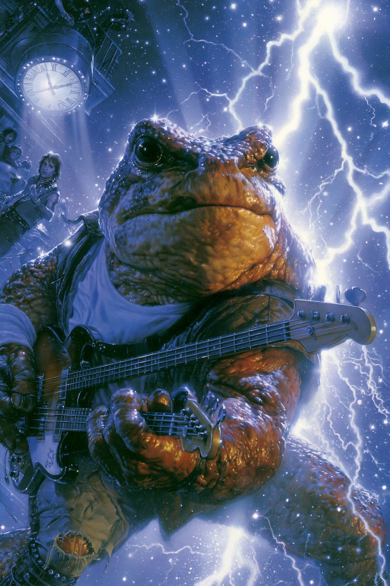 Frog Bassist Sci-Fi Poster. poster detail