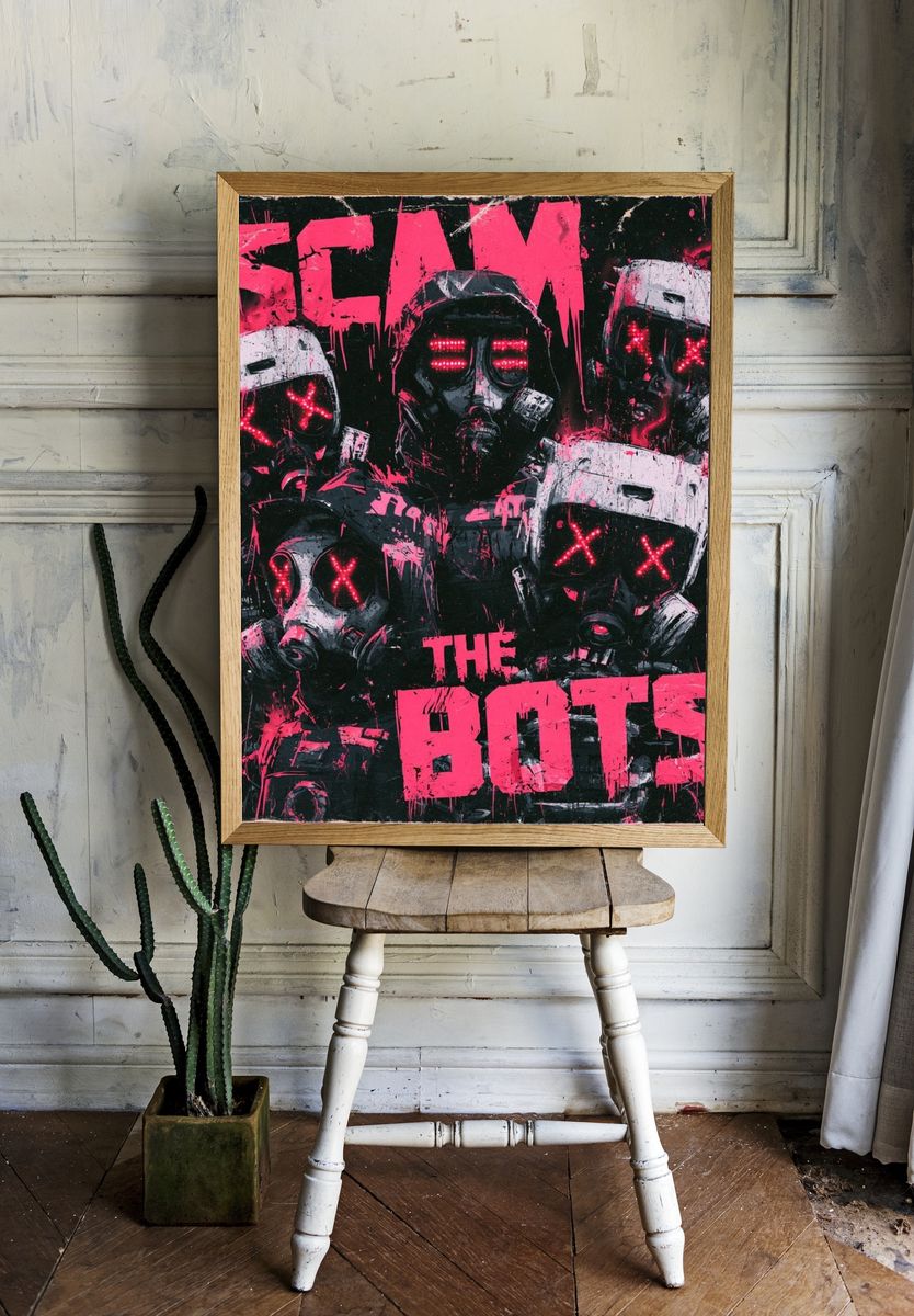 The Bots Sci-Fi Poster. room preview