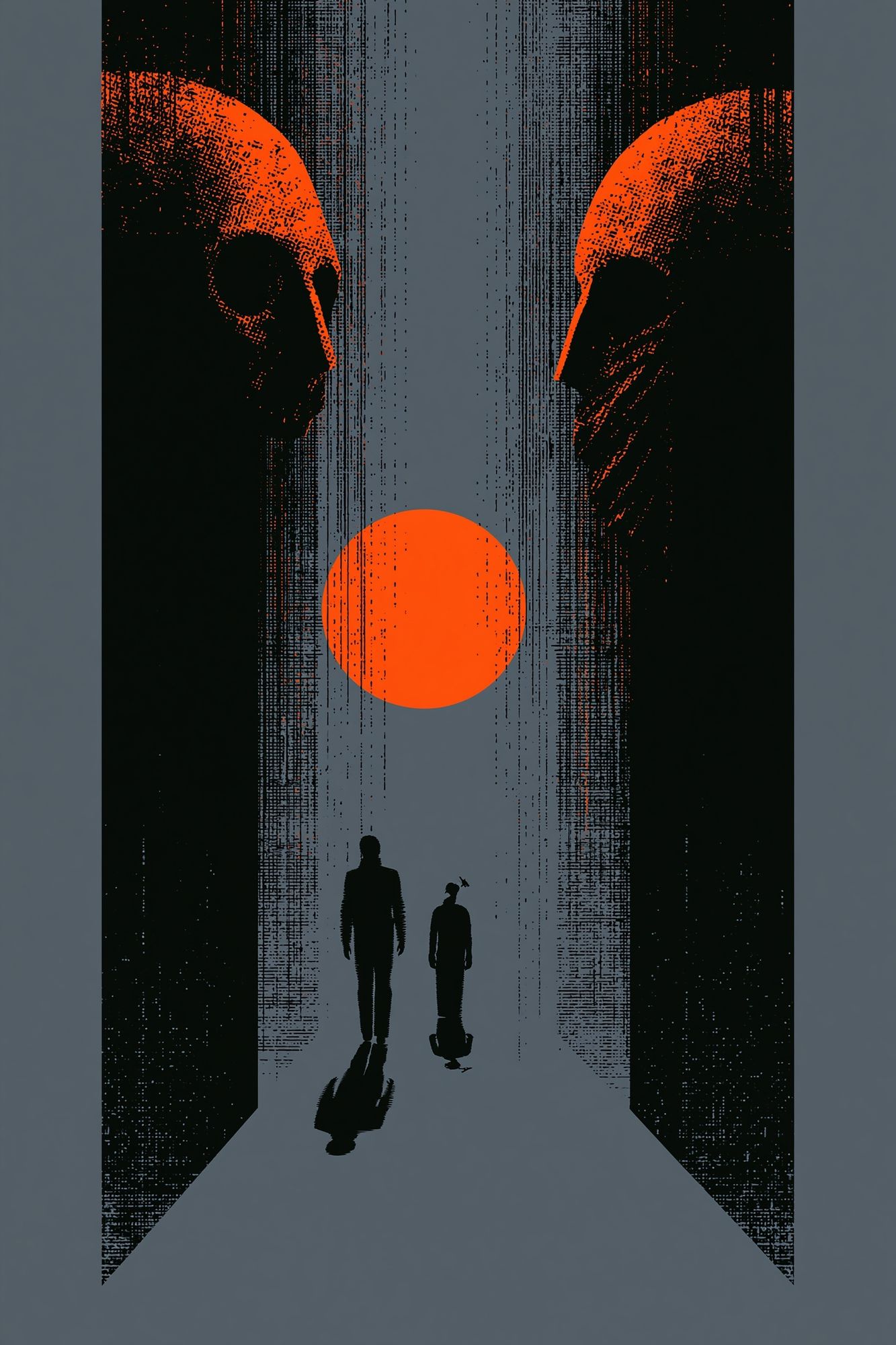 Alien Corridor Sci-Fi Poster. poster detail