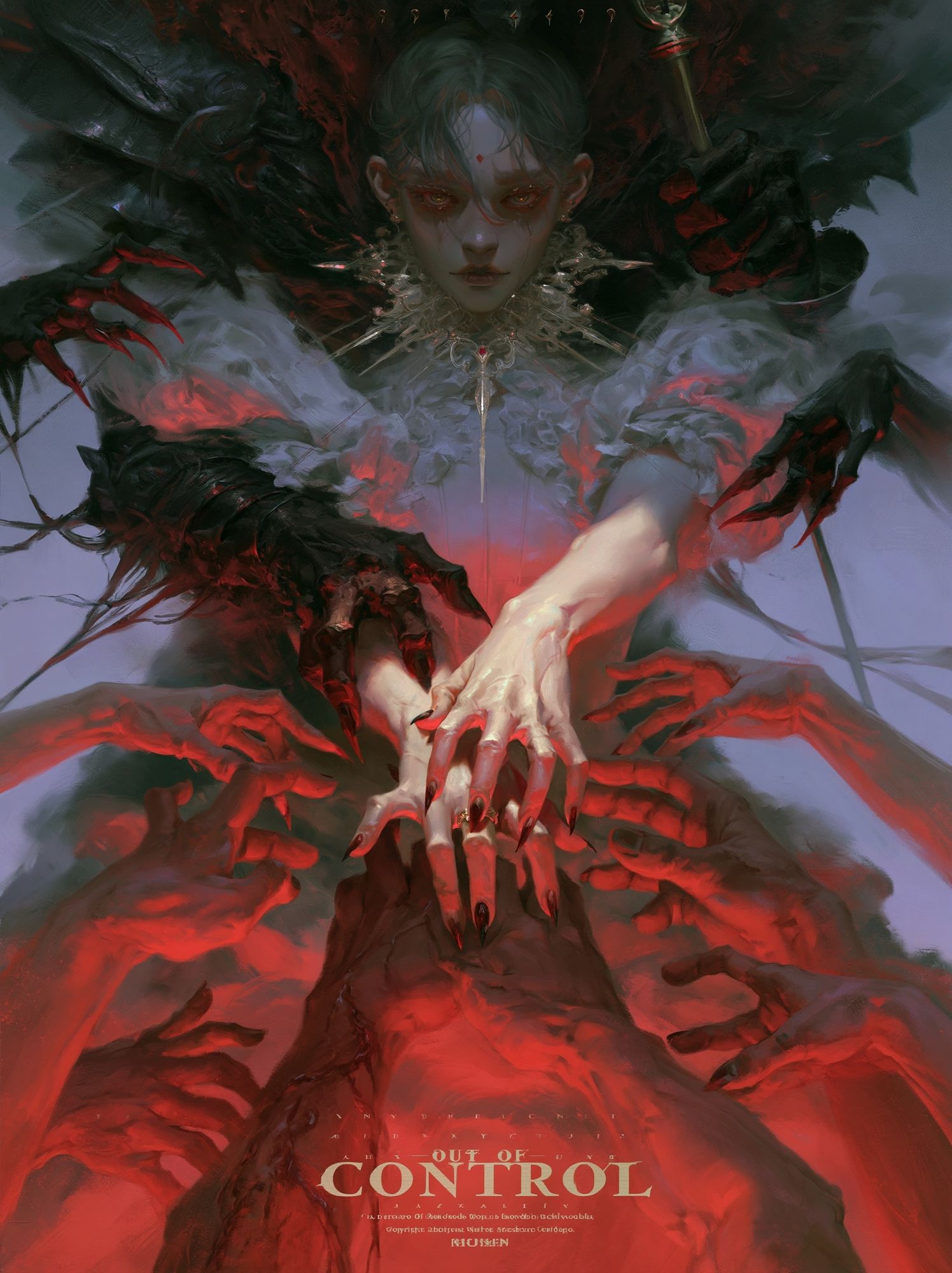 Out of Control Dark Fantasy Poster. poster detail