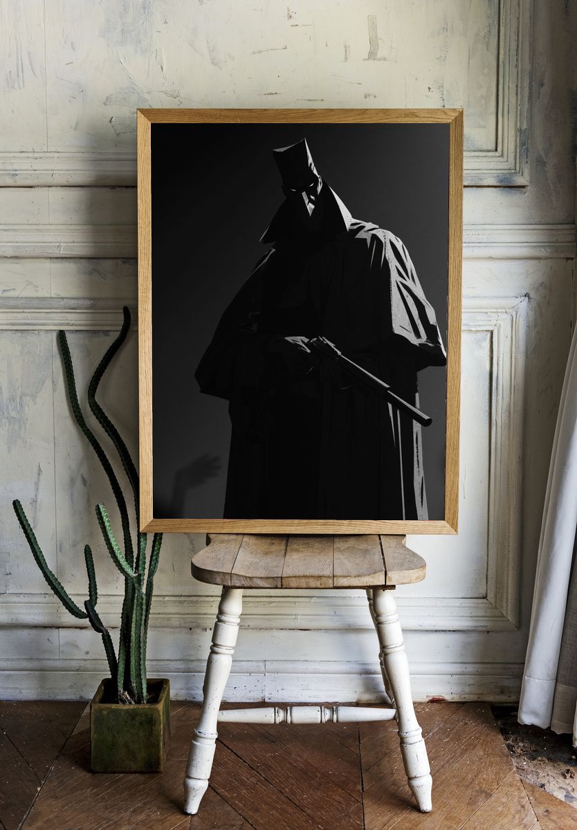 Batman Noir Portrait Poster. — room view 1