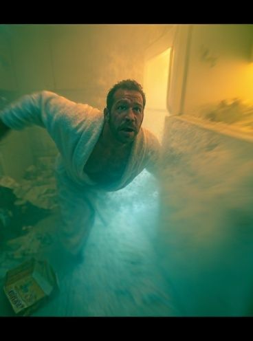 Man in Bathroom Thriller Poster. poster detail