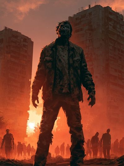 Zombie City Apocalypse Print.