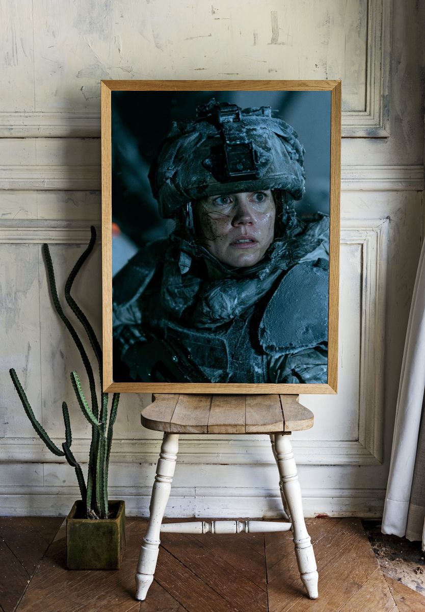 Frozen Soldier Portrait Print. room preview