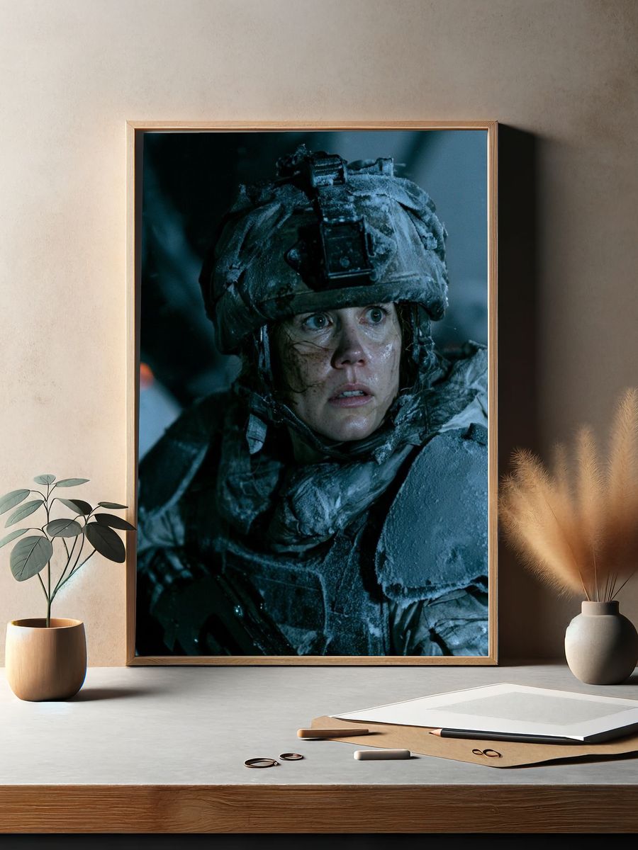 Frozen Soldier Portrait Print. — room view 2