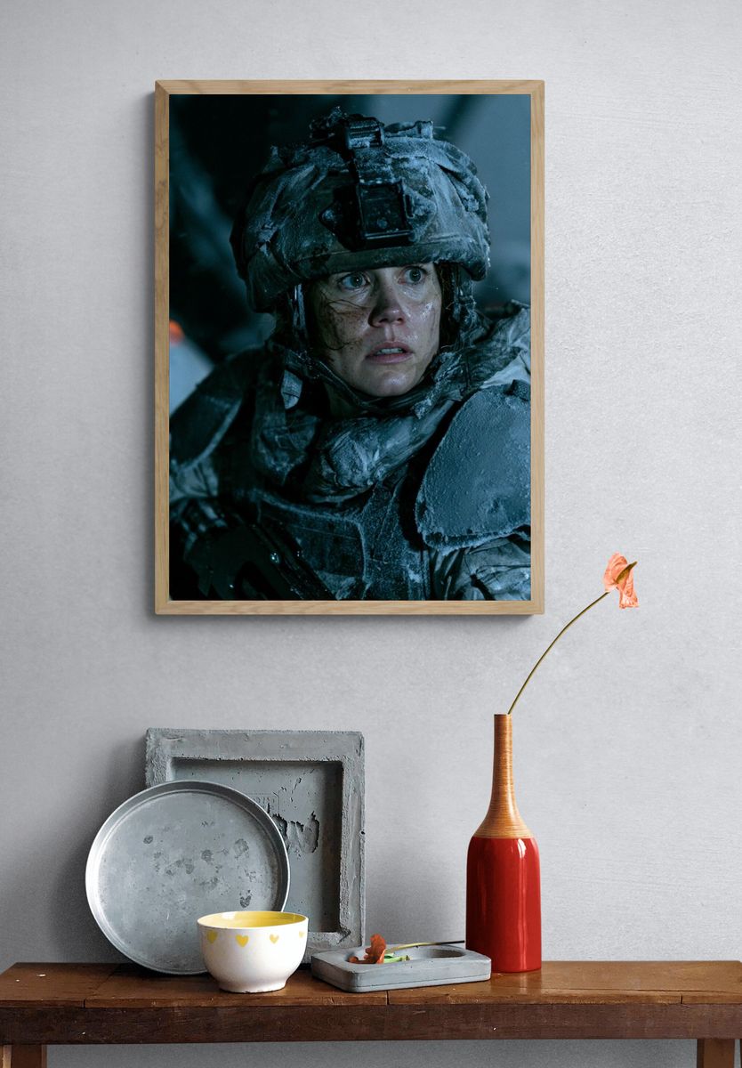 Frozen Soldier Portrait Print. — room view 3