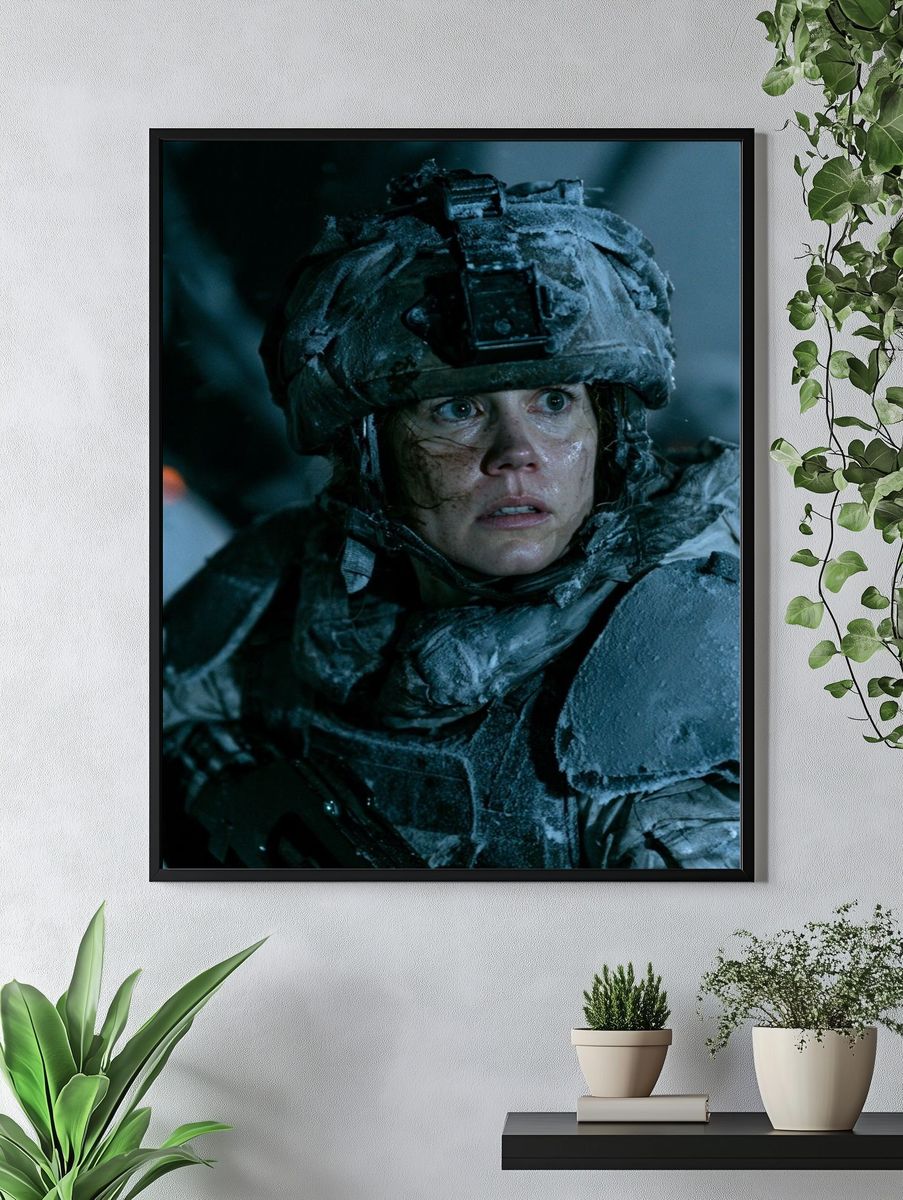 Frozen Soldier Portrait Print. — room view 4