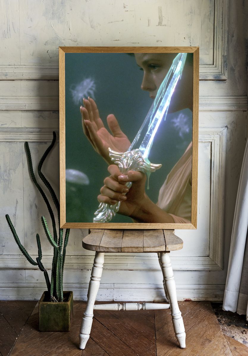 Fantasy Sword Portrait Poster. room preview