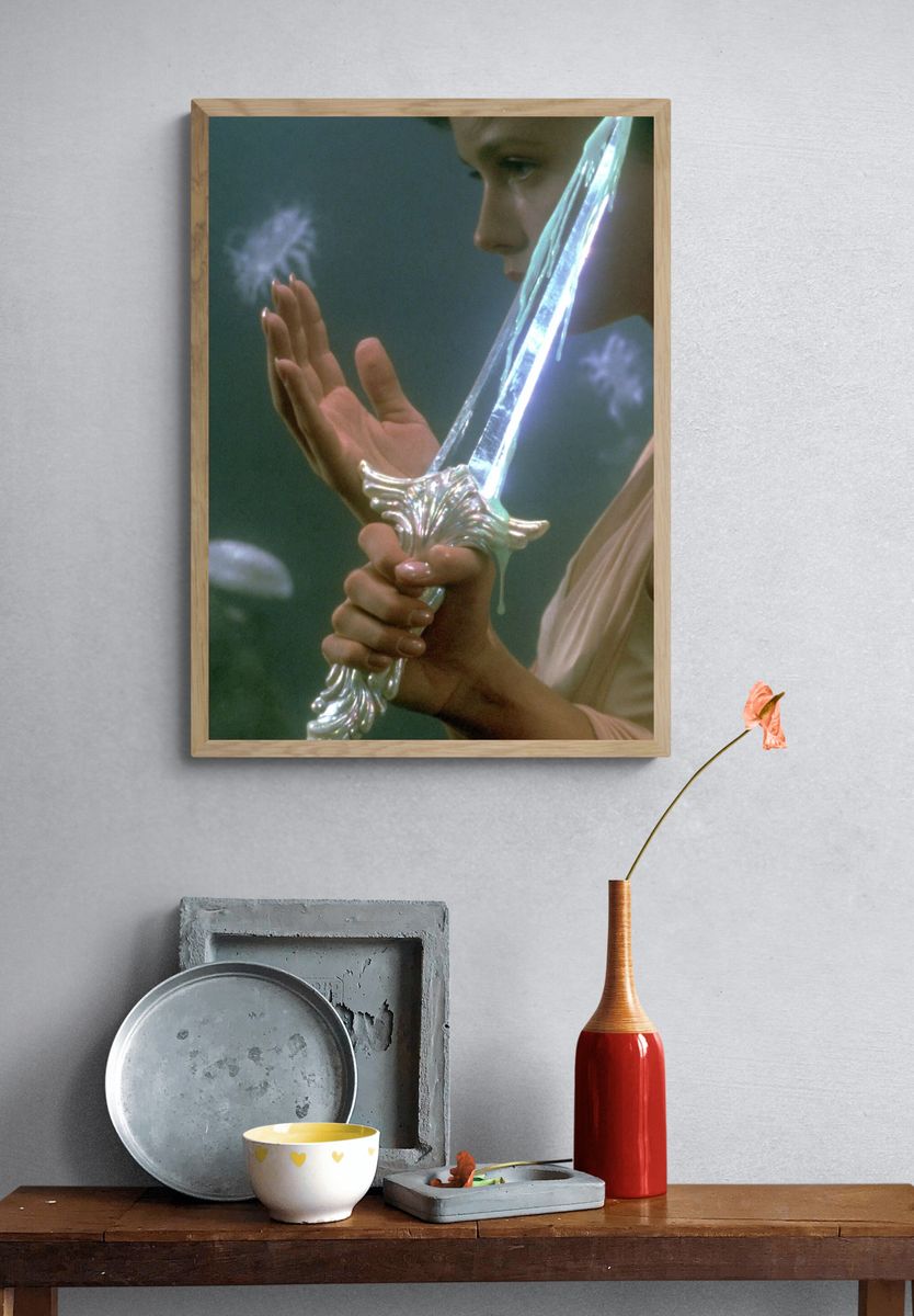 Fantasy Sword Portrait Poster. — room view 3