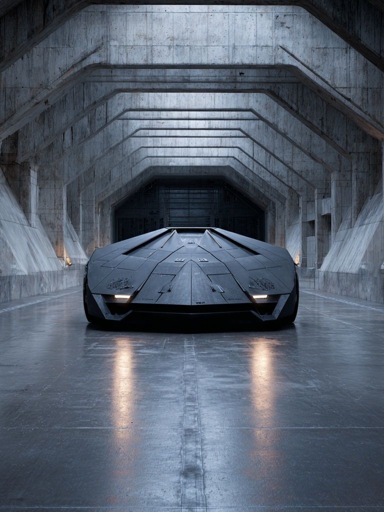 Futuristic Supercar Tunnel Poster. poster detail