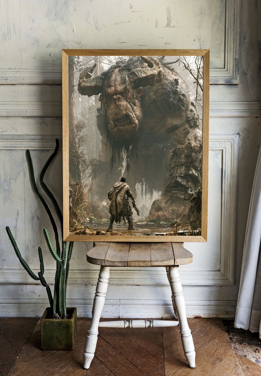 Giant Troll Forest Encounter Poster. room preview