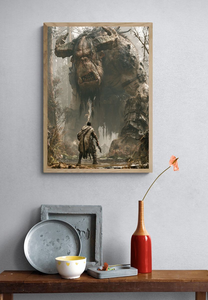 Giant Troll Forest Encounter Poster. — room view 3