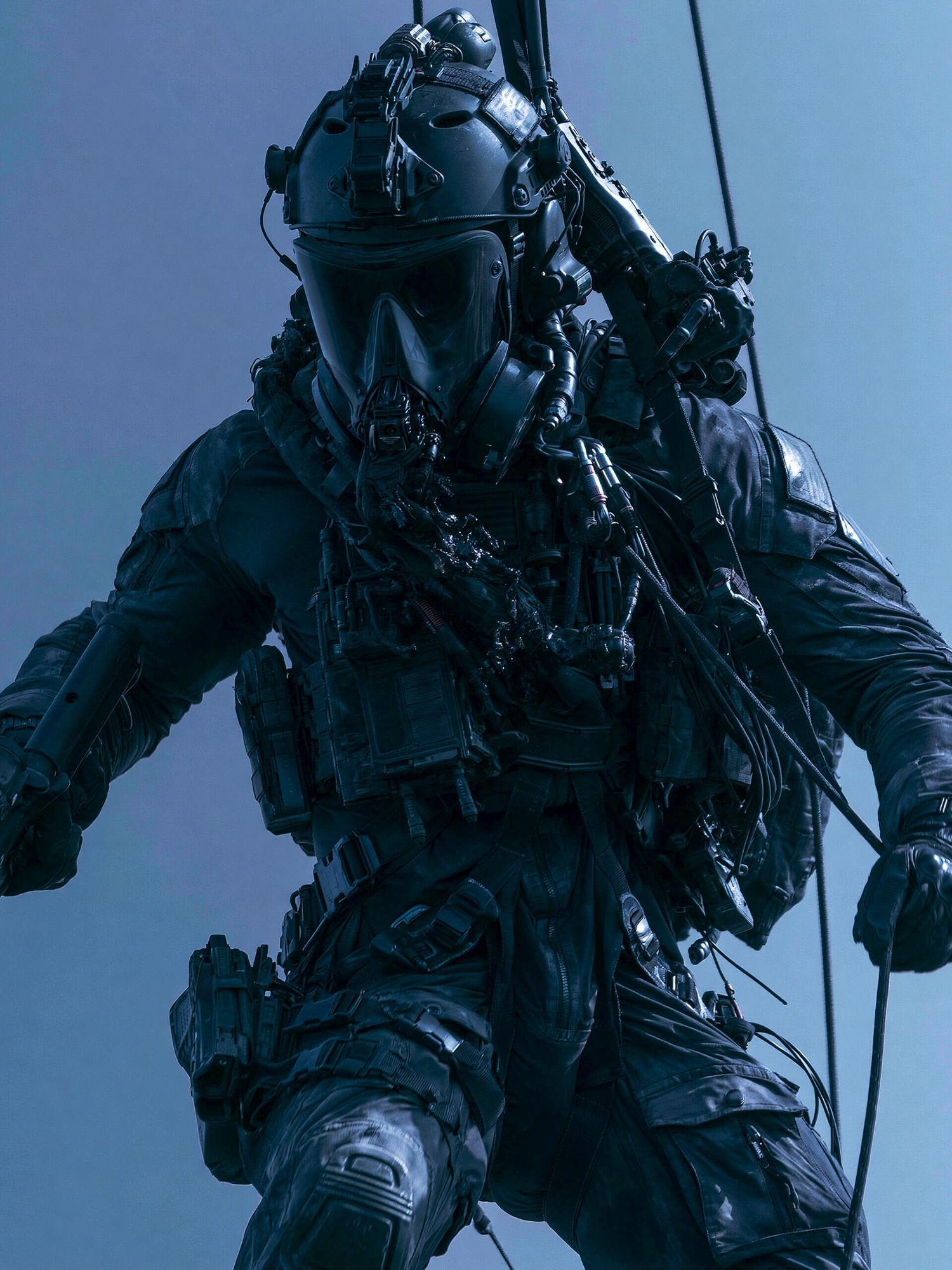 Tactical Sci-Fi Soldier Poster. poster detail