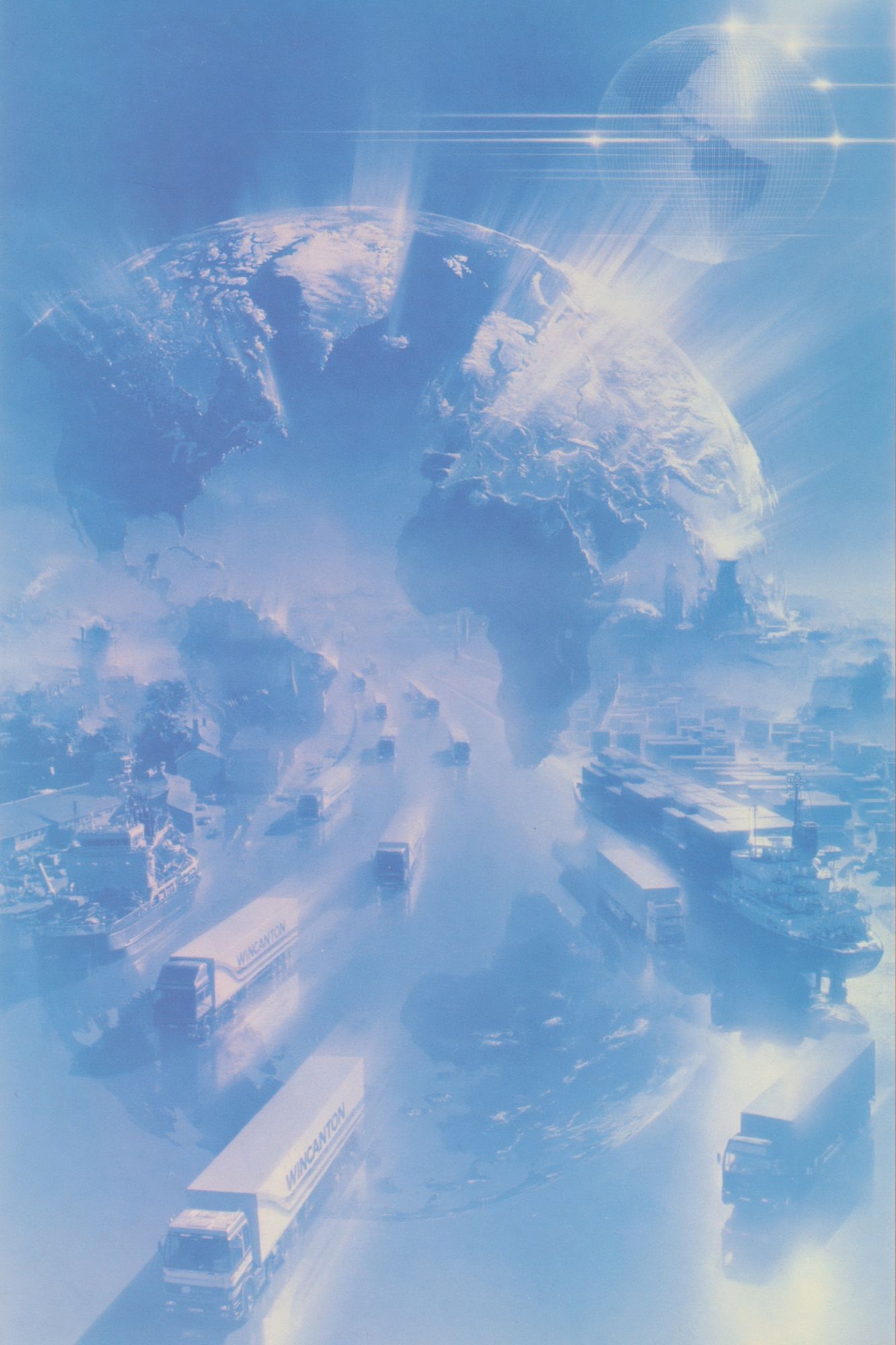 Futuristic Earthscape Sci-Fi Print. poster detail