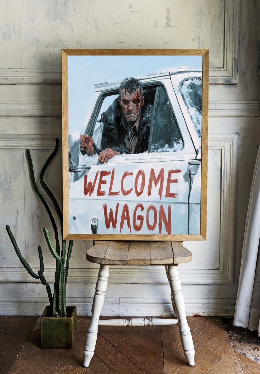 Welcome Wagon Horror Poster. — room view 1