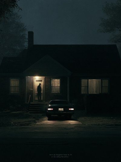 Midnight House Horror Poster. poster
