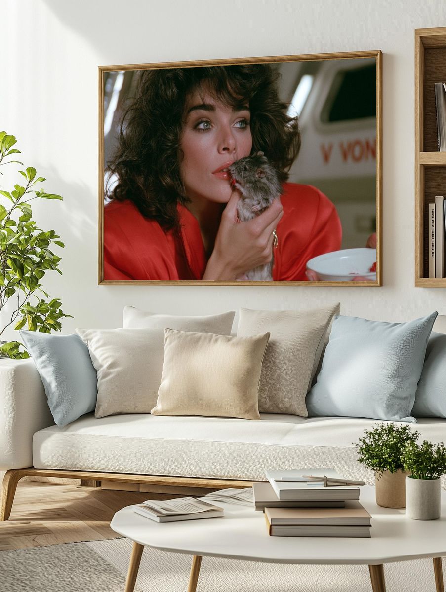 Woman and Rat Film Still Poster. — room view 2