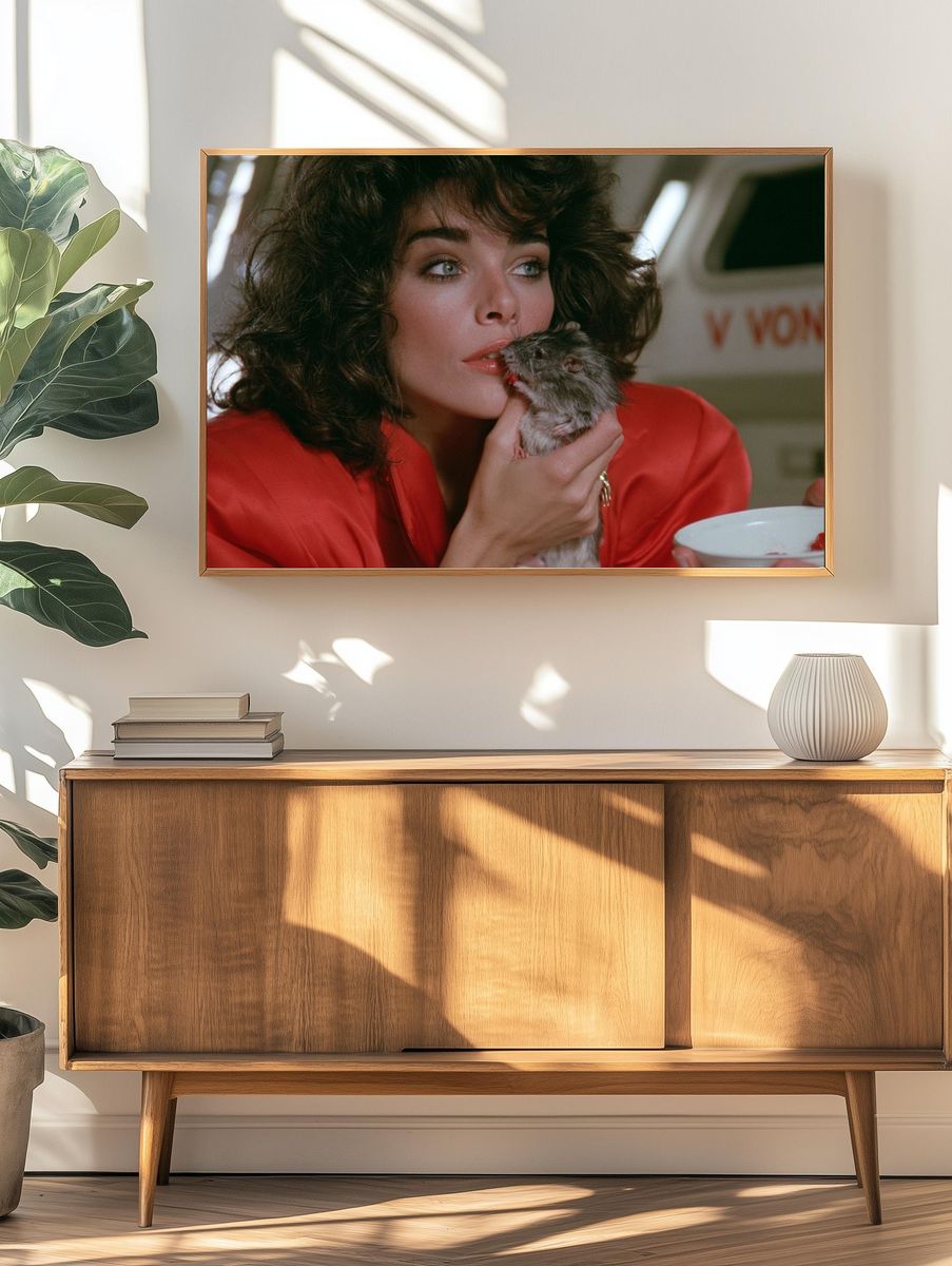 Woman and Rat Film Still Poster. — room view 3