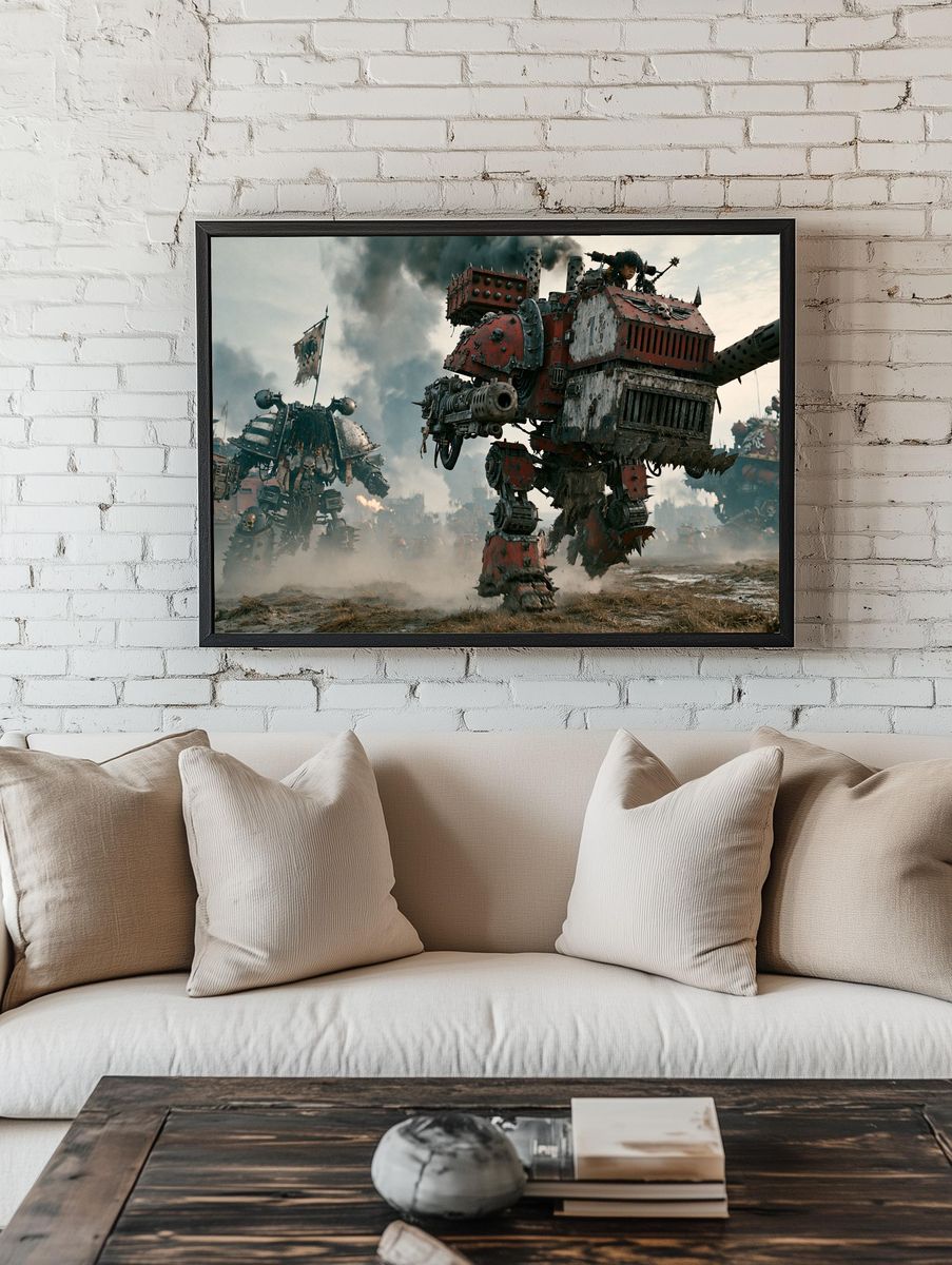 War Mechs Sci-Fi Poster. — room view 1