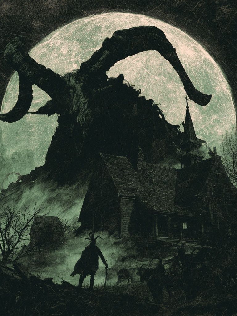 Cthulhu Moonlit Horror Poster. poster detail