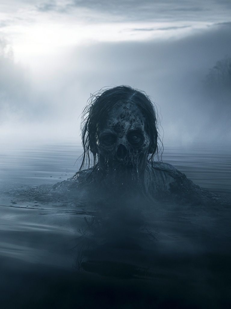 Haunted Lake Horror Poster. poster detail