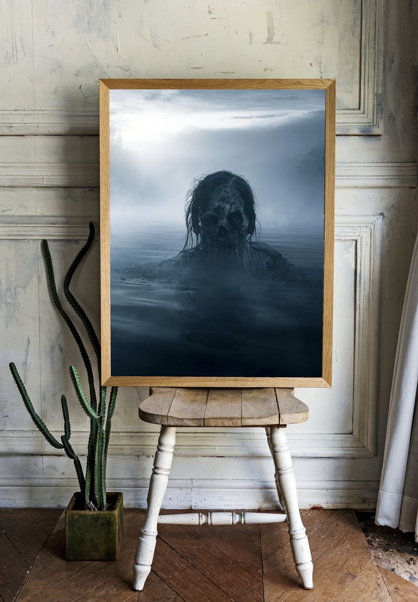 Haunted Lake Horror Poster. room preview