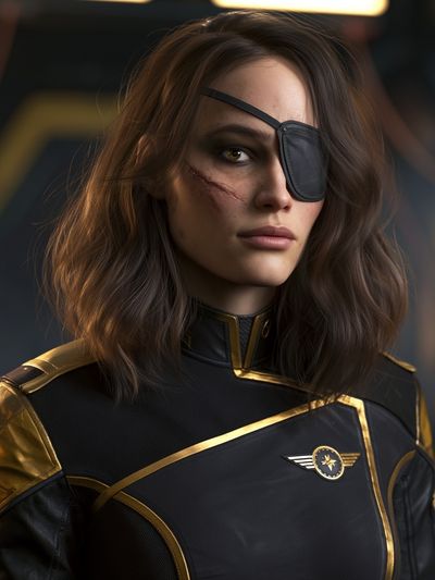 Eyepatch Sci-Fi Heroine Poster.